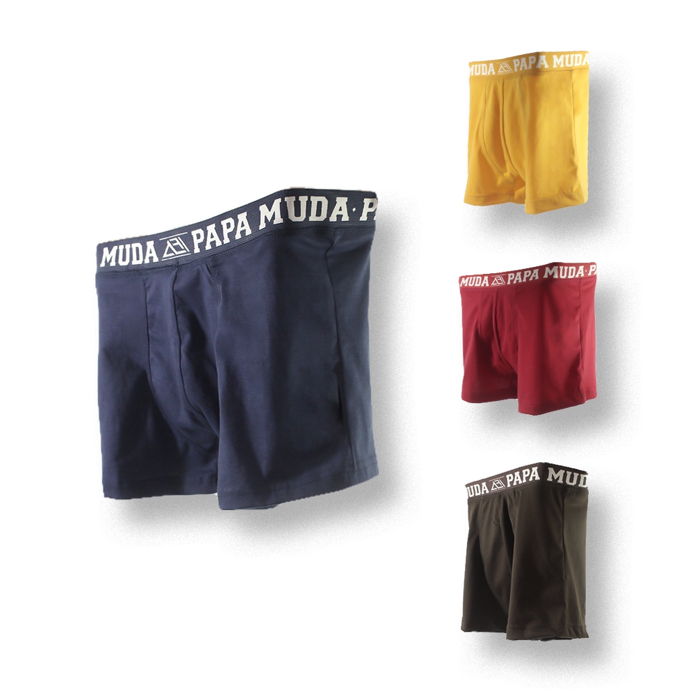 Celana Dalam CD Boxer Pria ALFIBI PAPA MUDA Big Size M L XL XXL - Grosir BOXER TERMURAH Kualitas Ekspor