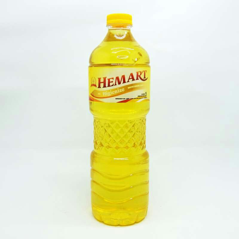 

Hemart minyak goreng botol 1 liter