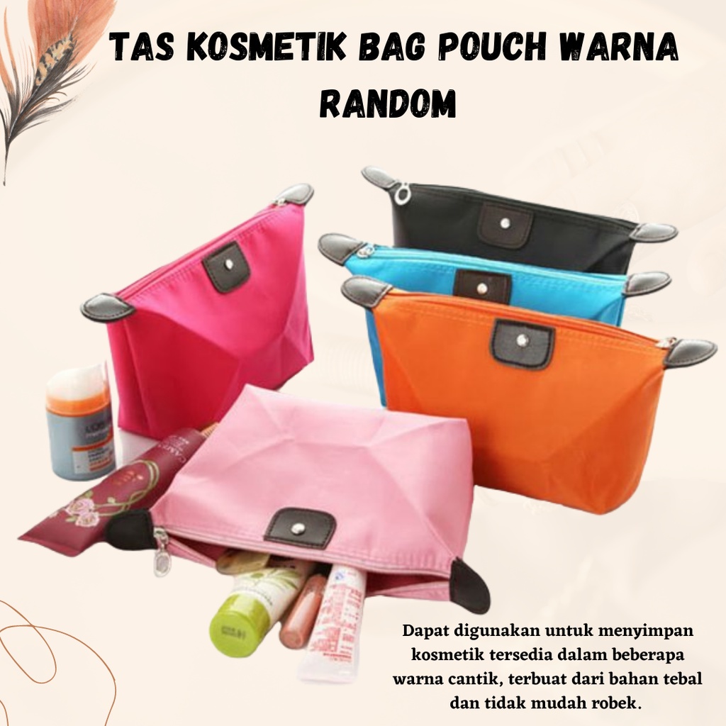 TERLARIS!!! TAS KOSMETIK BAG POUCH WARNA RANDOM