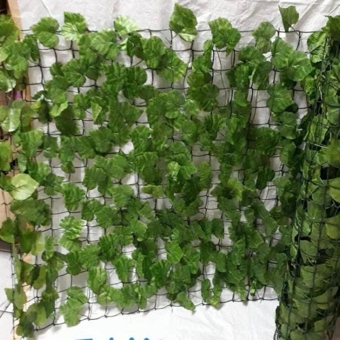 DAUN RAMBAT 1 Roll 1 x 3 METER DEKORASI DINDING BUNGA PLASTIK TANAMAN