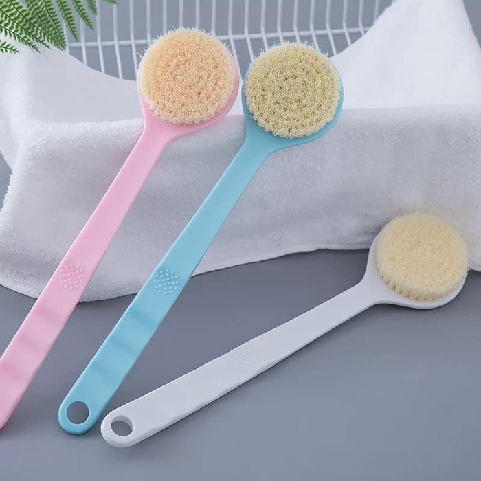 BODY MASSAGE BATH BRUSH 2in1 TONGKAT SIKAT PIJAT BRUSH PUNGGUNG MANDI