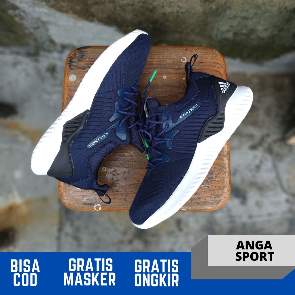 SEPATU PRIA RUNNING ADIDAS ALPHABOUNCE BEYOND SEPATU OLAHRAGA LARI SENAM MADE IN VIETNAM