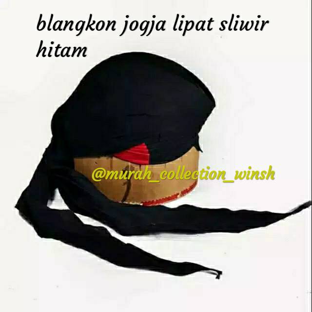 Blangkon jogja lipat sliwir/hitam