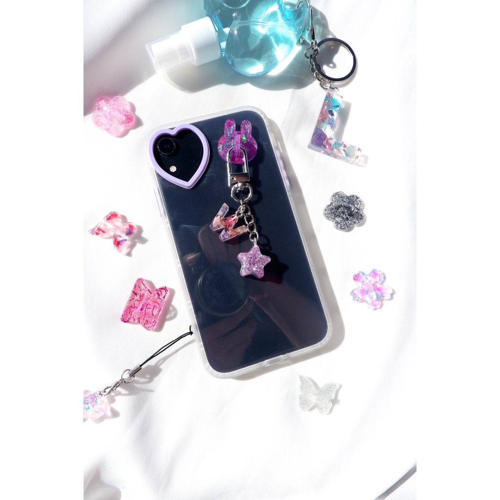 (PRE-ORDER)PHONE HOOK RESIN/TEMPELAN HP B.T.S,SEVENTEEN,ICE CREAM,HEART,BUTTERFLY,FLOWER