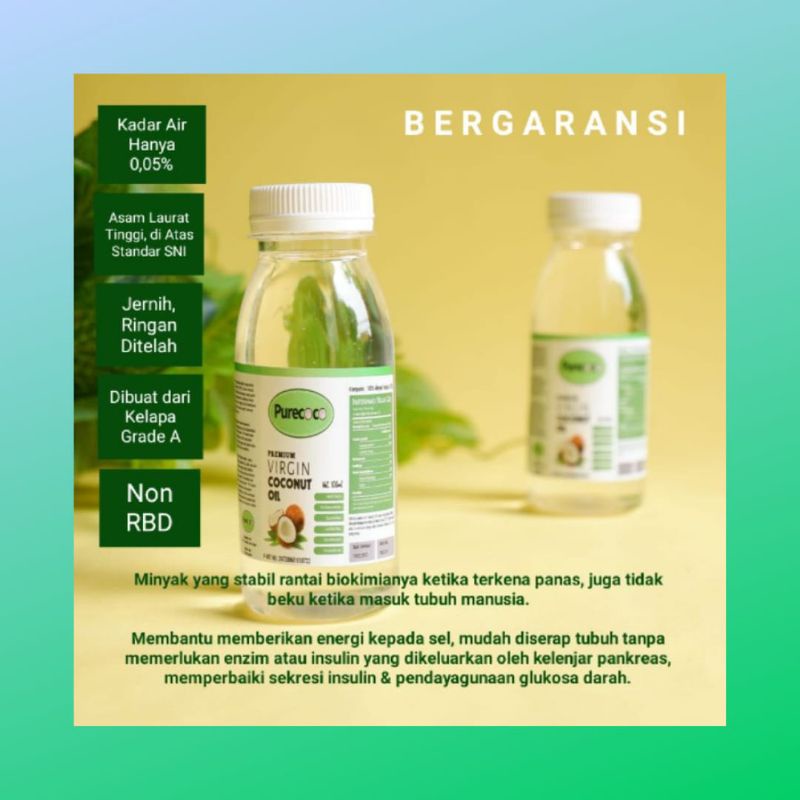

VCO PureCoco 100ml || Virgin Coconut Oil || Minyak MPASI