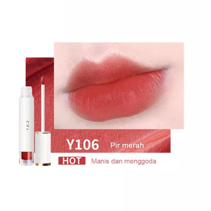 lip glaze velvet matte matte mirror lip glaze non-stick cup tidak luntur lipstik putih lip gloss