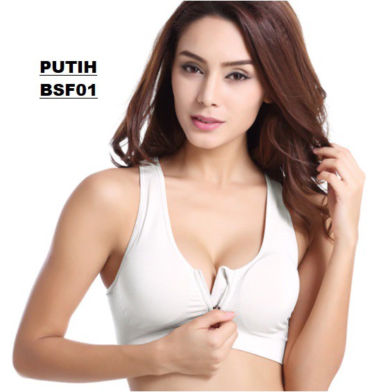 Sport Bra Resleting Depan / Zipper BSF