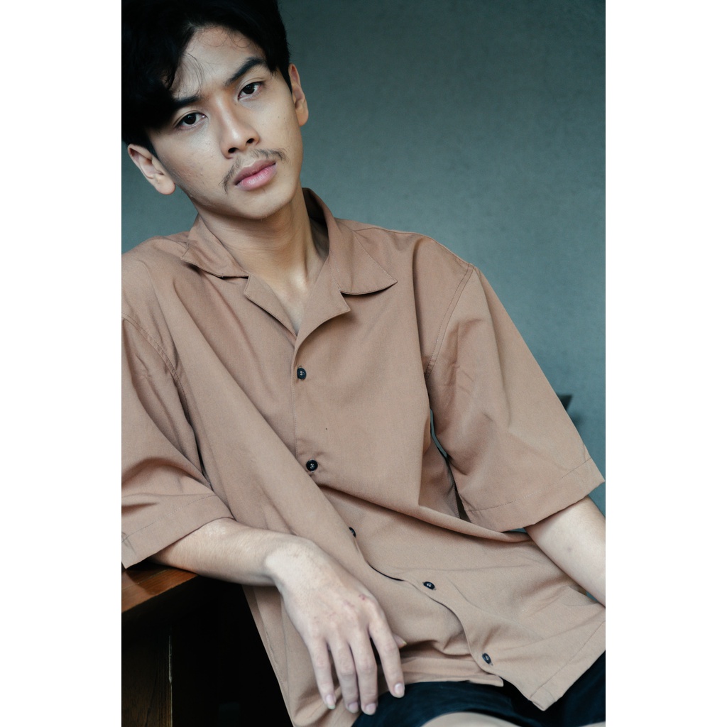 Overweld - Kemeja Oversize Mocca | Mocca Oversize Casual Shirt