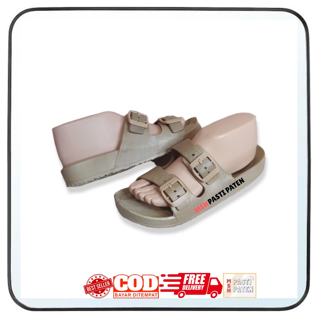 Sandal Jelly Selop Wanita Tali Gesper Dua Impor Balance Ori
