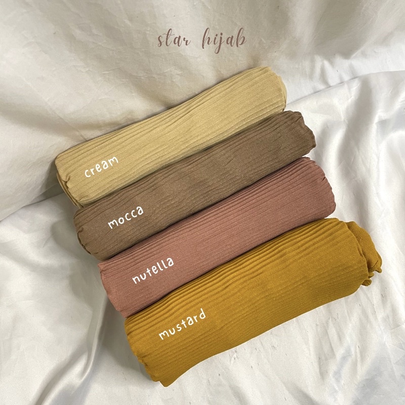 SEMI PLISKET Pashmina Plisket Diamond / Pleated Shawl