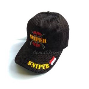 Topi Baseball Jaring SNIPER SENAPAN PERBAKIN / Topi Target TEMBAK MODEL TERBARU