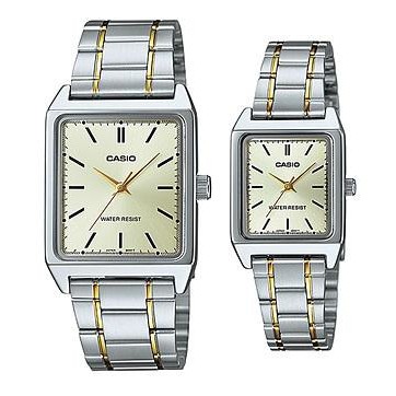 Best Seller Jam Tangan Couple Casio Tali Rantai Casio Couple Original V007Sg-9E