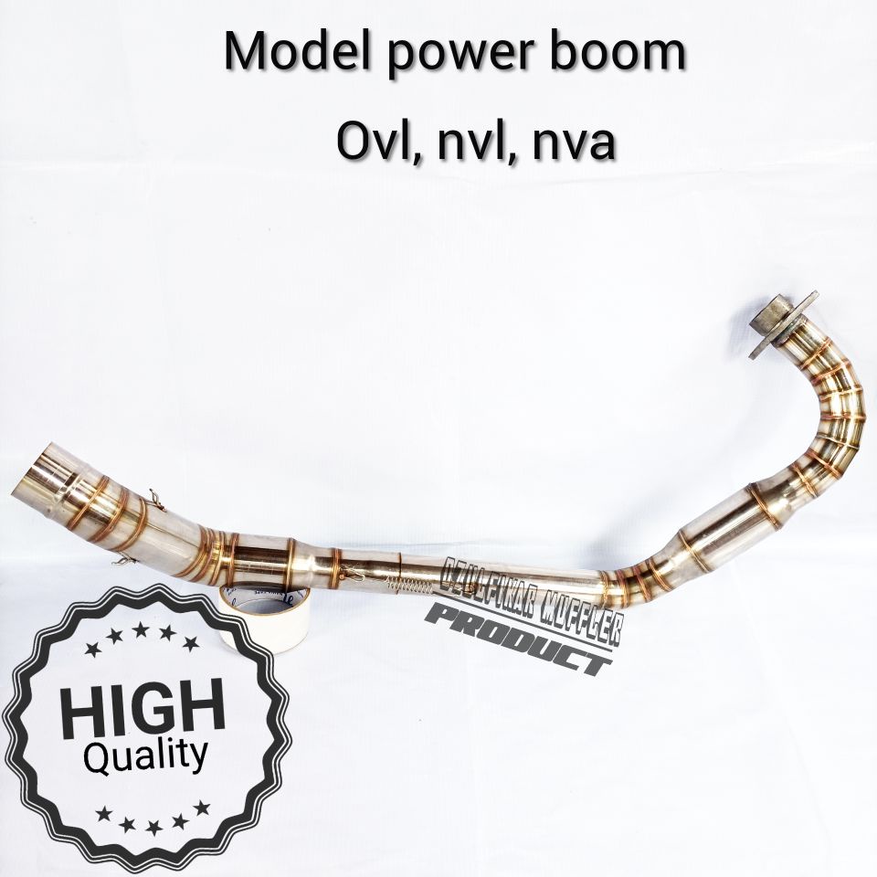 leher knalpot vixion model boom bore up leher angsa stainles ovl nvl nva