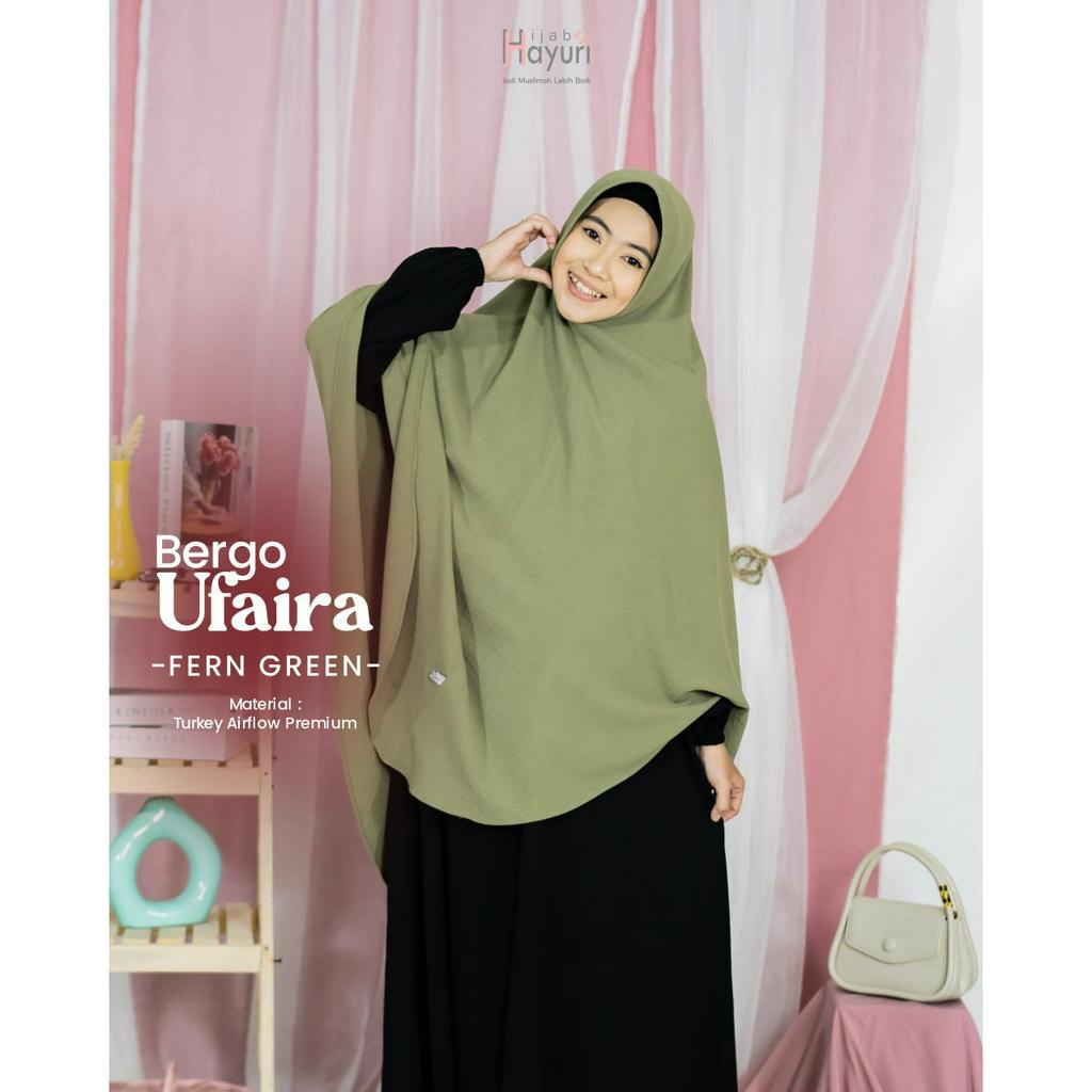 HIJAB HAYURI BERGO UFAIRA PED ANTEM HIJAB INSTAN SYARI ORIGINAL