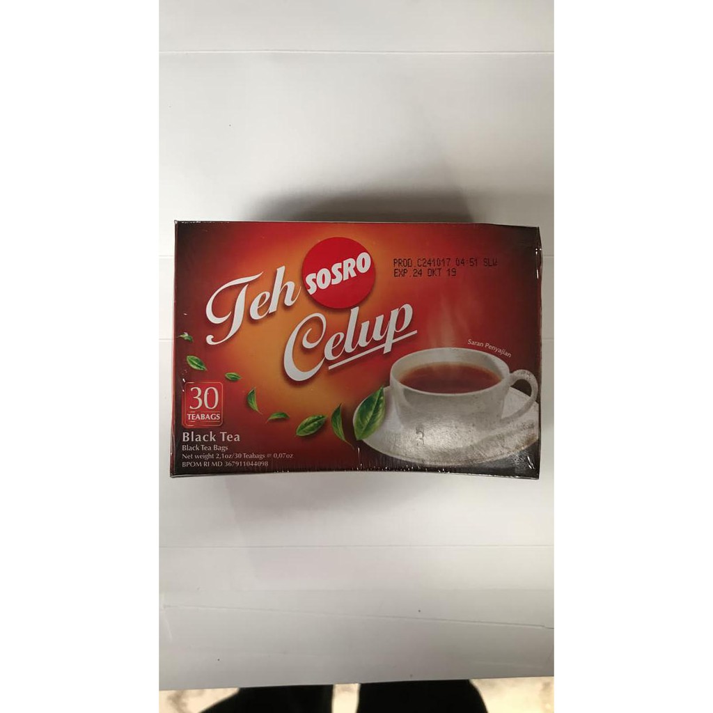 

Teh Celup Sosro 30 Teabags / Isi 30 Sachet Pcs Tea Bags / Grosir Promo OBRAL