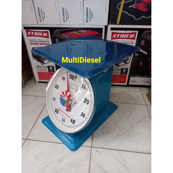 Timbangan Jarum Duduk FUJIYAMA 100Kg Piringan Datar