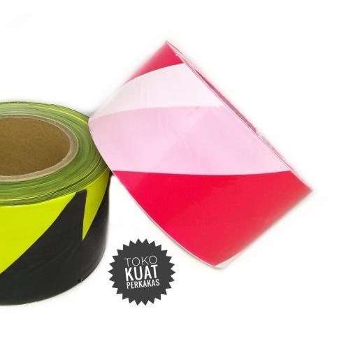 

➭ NNG barricade tape, police line, warning belt 3" - Merah Putih ➧