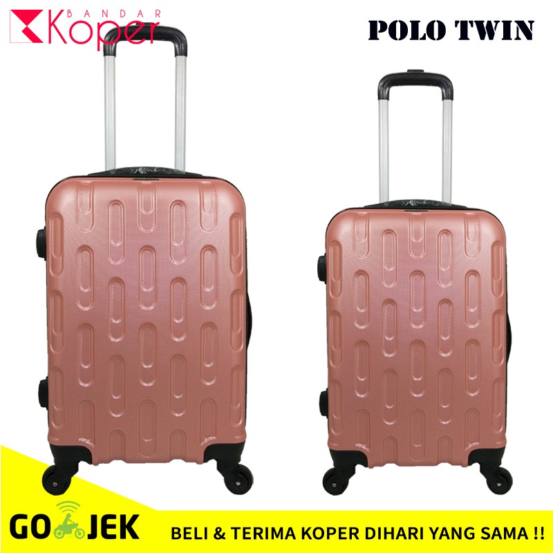Koper Polo Twin 10003 1 Set Size 20 dan 24 Inch Fushia