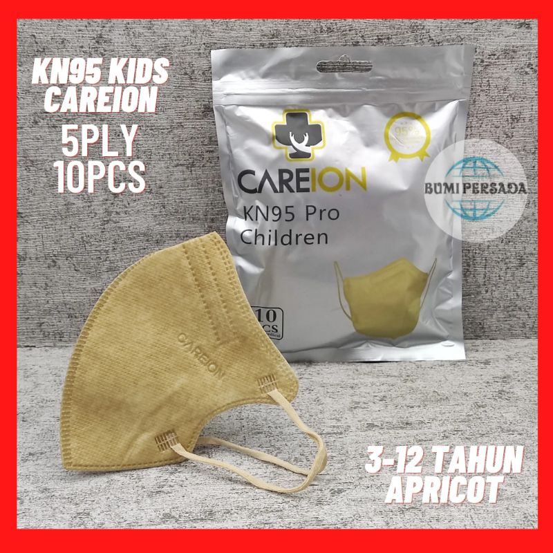 Masker anak KN95 5Ply  Careion hybrid KN 95 isi 10 Pcs 5 Ply