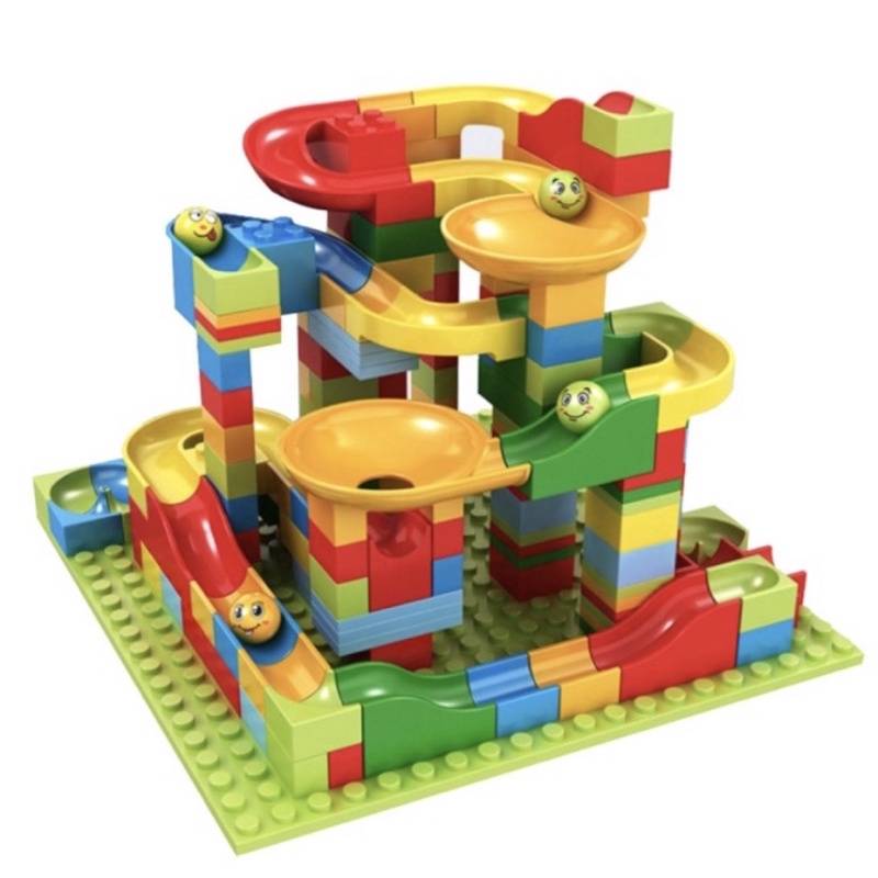 Mainan Balok Bricks 168pcs Lego Marble Run