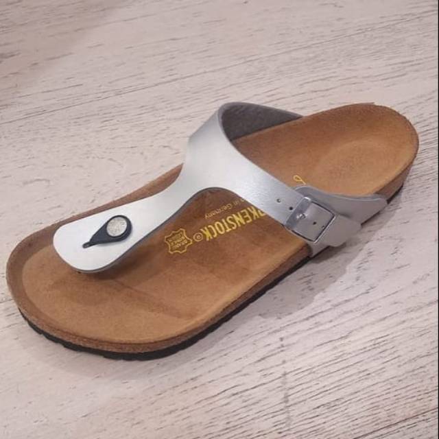 BIRKENSTOCK GIZEH SILVER SIZE 39-40 SALE