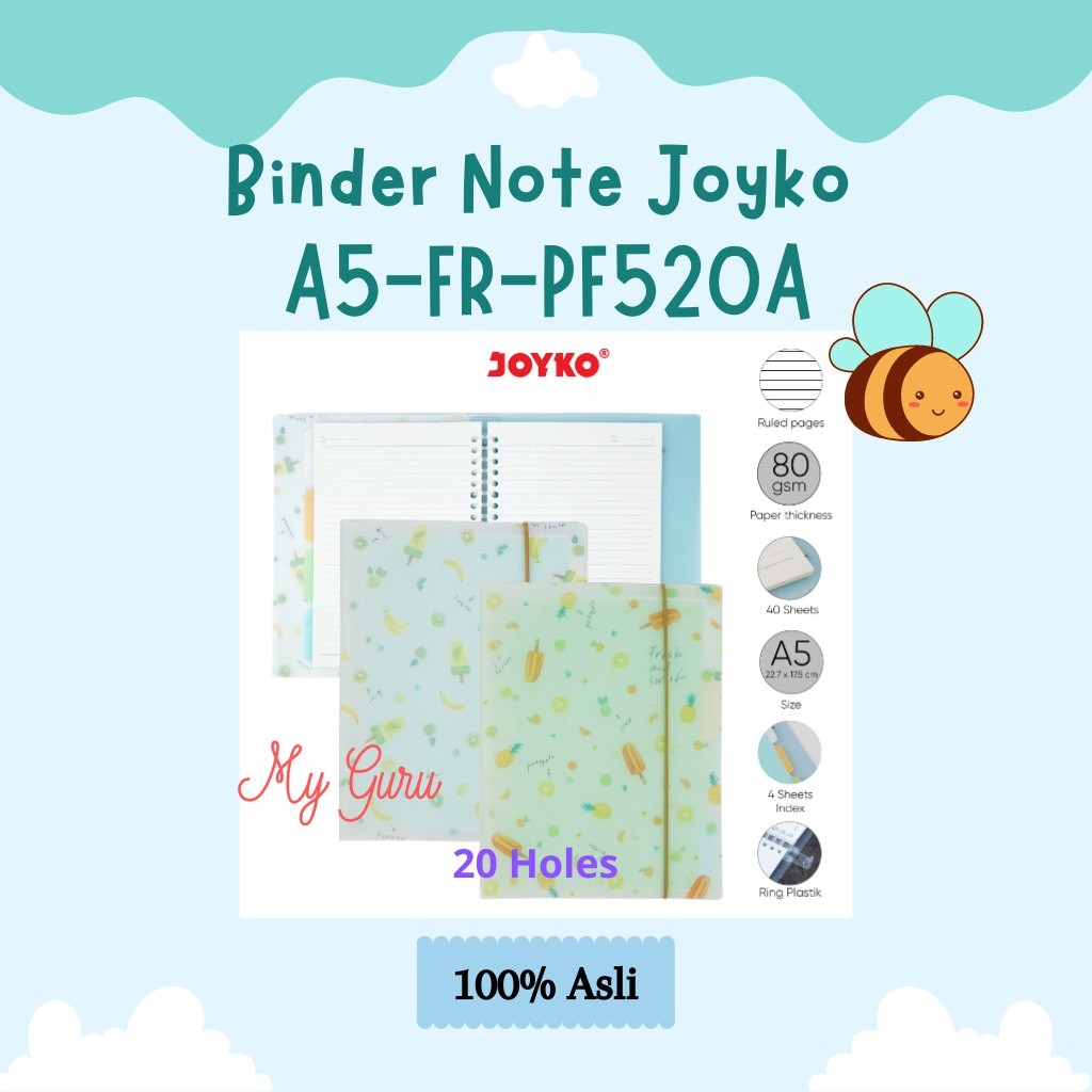 

[PCS] BINDER NOTE JOYKO A5-FR-PF520A / FRUITS