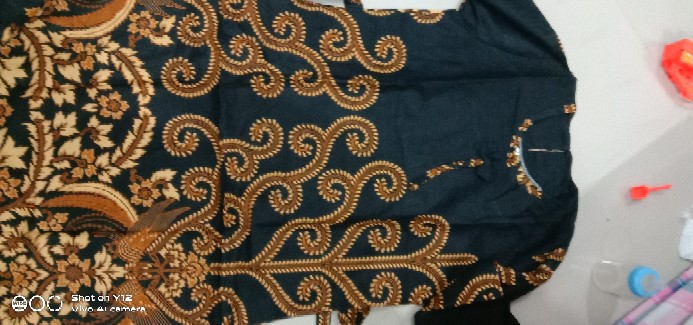 Batik Couple Keluarga Sania Ruffle Ori Ndoro Jowi Dnt Motif Pari Mataram