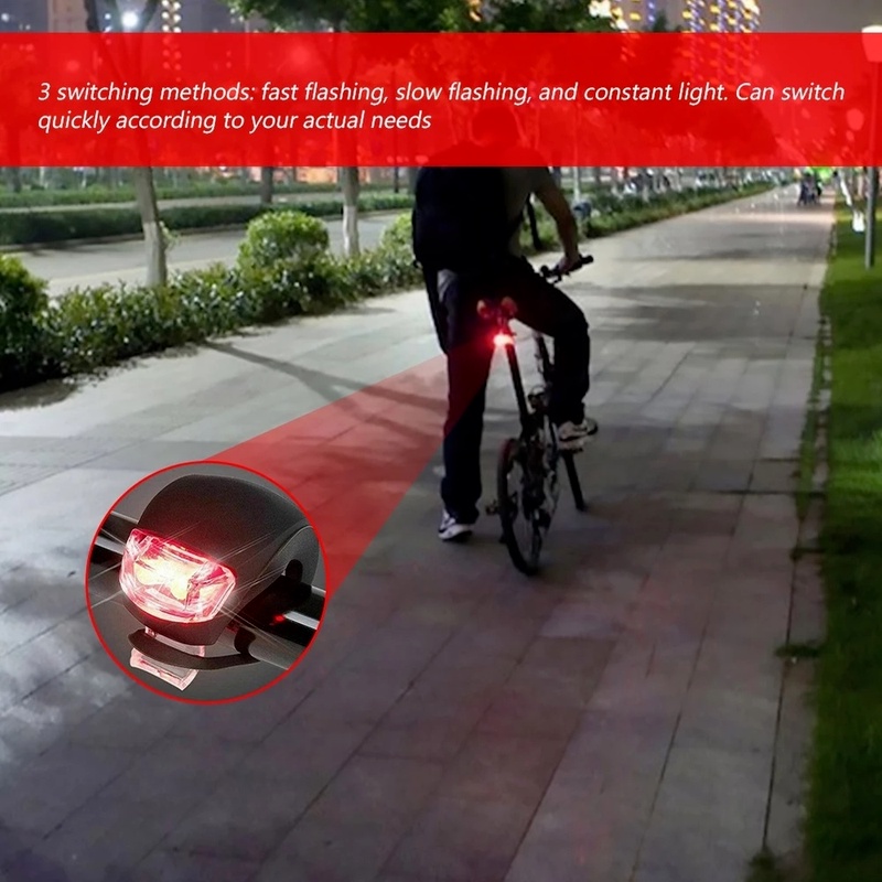 Lampu Depan / Belakang Sepeda MTB LED Anti Air