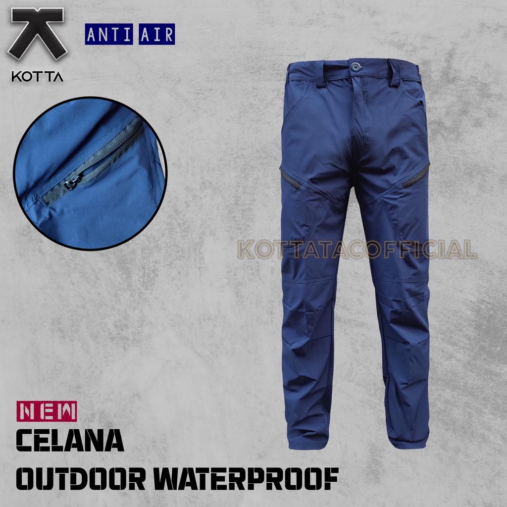 Celana Gunung Panjang Waterrepellent - Celana Outdoor Pria dan Wanita