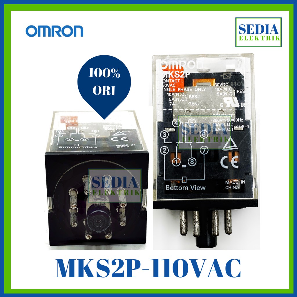Relay Omron MKS2P-110VAC MKS2P 110VAC