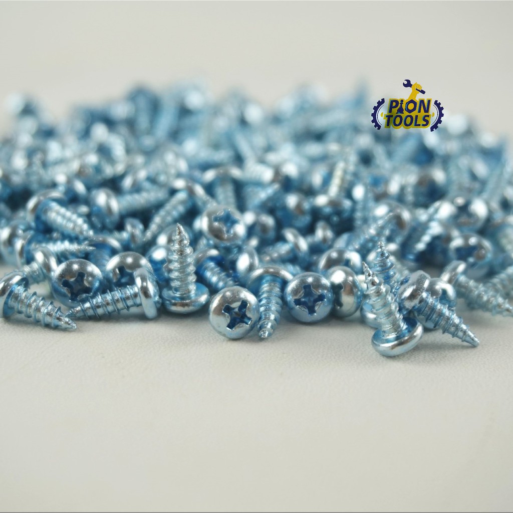 Moonlion Tapping screw JP 6x3/8 Sekrup Tapping PH Skrup Kepala Bulat (Isi 100pc)-1