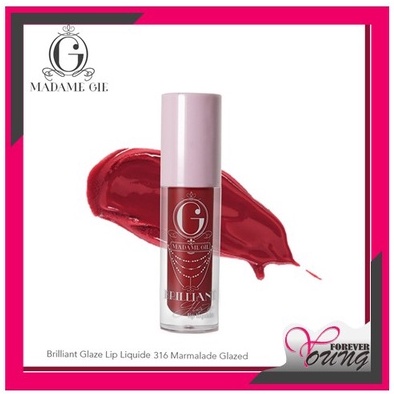FOREVER YOUNG - Madame Gie Brilliant Glaze Lip Liquide - MakeUp Lip Gloss Lipstik