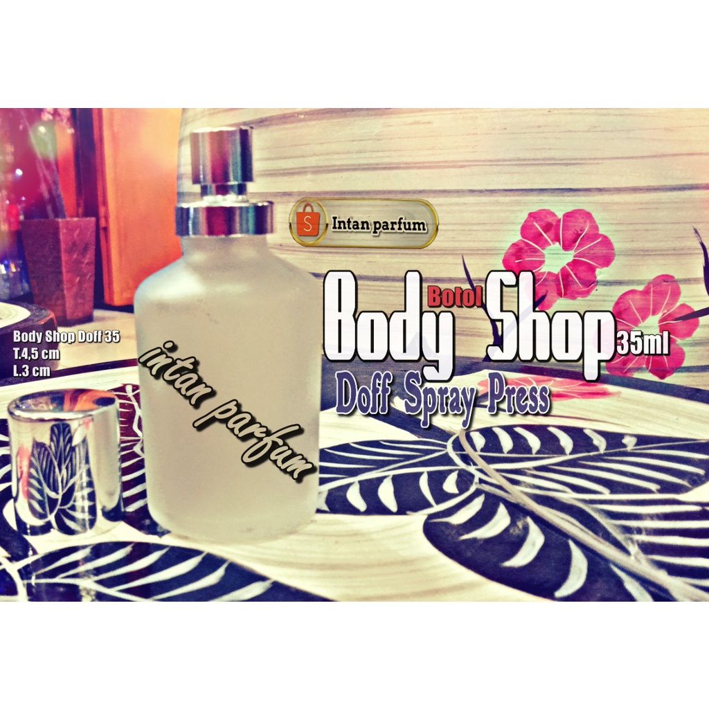 Botol kosong kaca parfum press 35ml