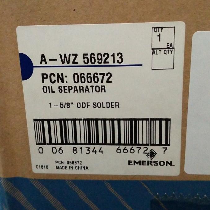 Oil Separator Emerson Uk. 1 5/8 ( Awz 569213 )