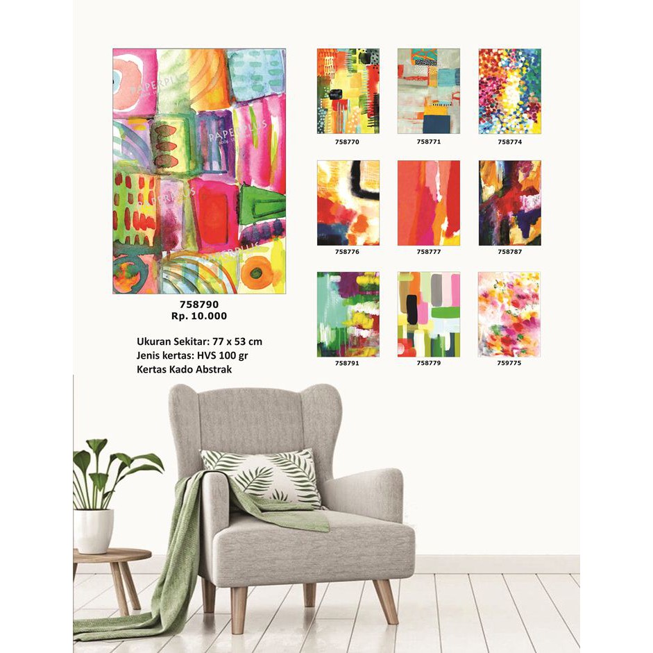 

Kertas Kado Abstrak_Colorfull Patchwork 2_Series