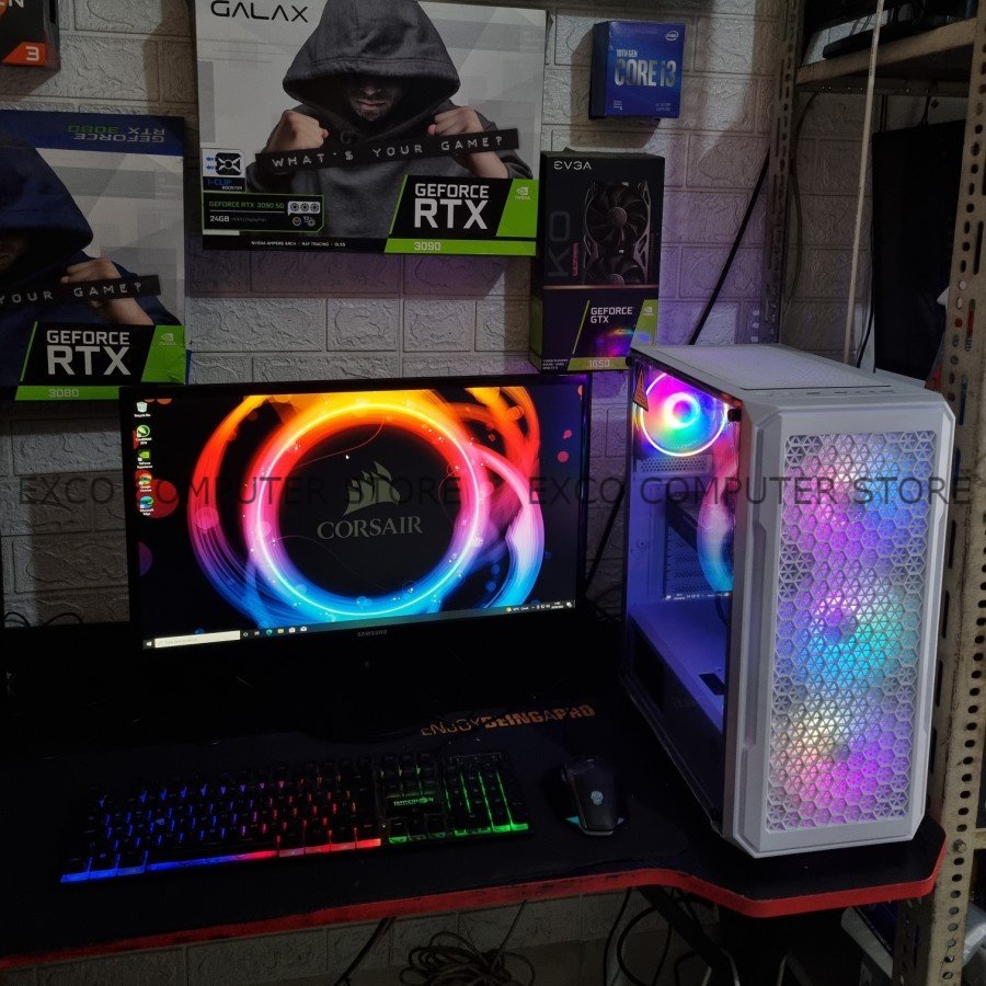 pc gaming editing ryzen fullset amd ryzen 5 3400g vga 4gb komputer cpu ssd 240gb ram 16gb original g