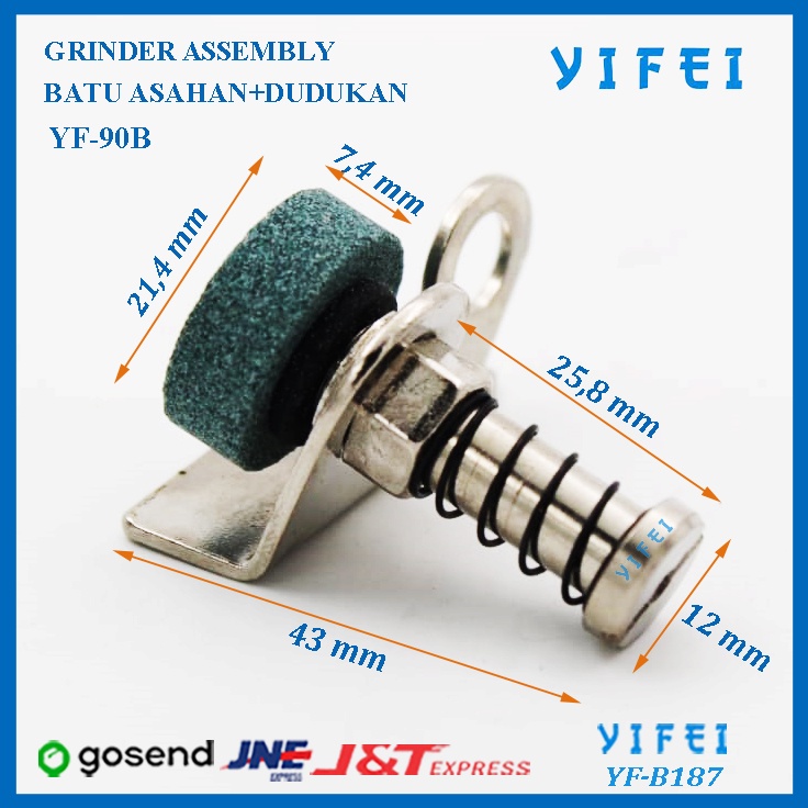 GRINDER ASSEMBLY YIFEI YF-B187/BATU ASAHAN+DUDUKAN YF-90B