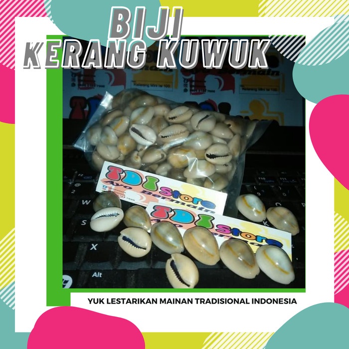 F022B0 Biji Congklak, Biji Bekel Kerang Kuwuk Asli Dari Alam Wq202Q