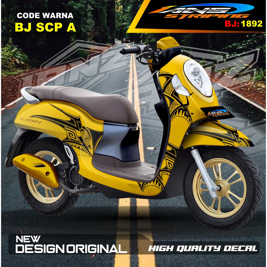 DECAL STIKER FULL BODY SCOOPY / STICKER ALL NEW SCOOPY / STIKER FULL BODY SCOOPY TERMURAH / STIKER MOTOR SCOOPY / STIKER MOTOR