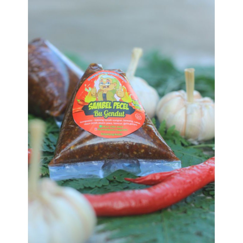 

Sambel pecel khas kediri (500gr) Bu gendut/bumbu pecel/sambel kacang