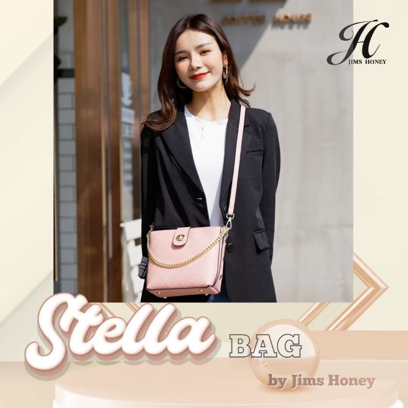 BEST SELLER Tas Selempang Wanita Cewe Kulit Mini Kekinian Simple Polos Original Branded Stella Bag J