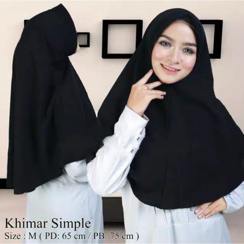 SALE Jilbab khimar instan formal wolvis wolfis ridho simple antem instan pet M Random