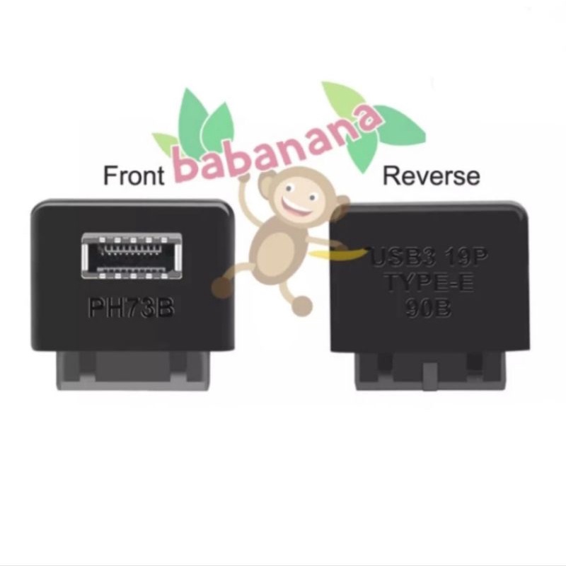 Usb 19 pin motherboard to type e model B usb 3.1 degree siku adapter