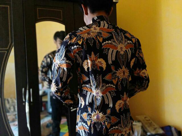 Odza Baju Batik Premium Pria Lengan Panjang Slim Fit Batarakala