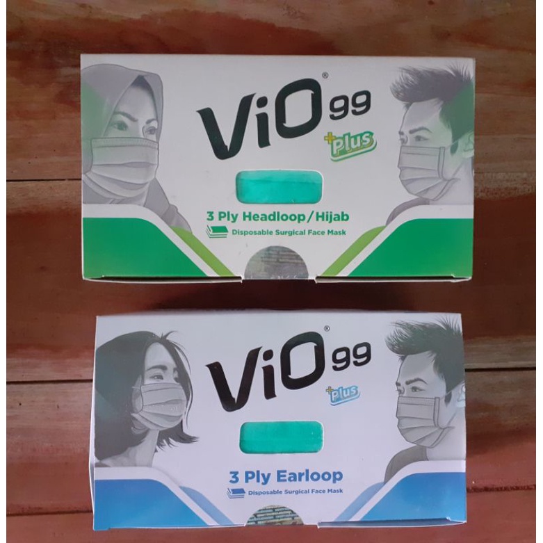 Masker Vio 99 Medis Earloop Headloop Hijab