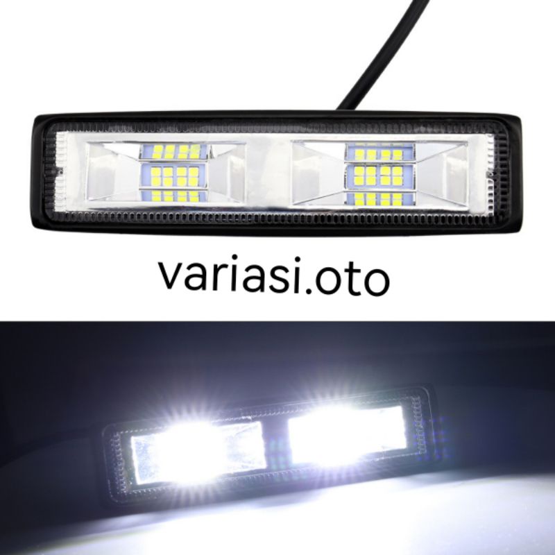 LAMPU TEMBAK SOROT LED BAR CREE CWL WORKLIGHT COB 48W DAN 16 MATA 36W 12VOLT LAMPU LED MOBIL&amp; MOTOR