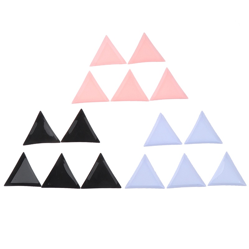 # Kaos T-Shirt Wanita Lengan Pendek Motif Print #5pcs Piring Segitiga Holder Berlian Imitasi Untuk DIY Nail Art