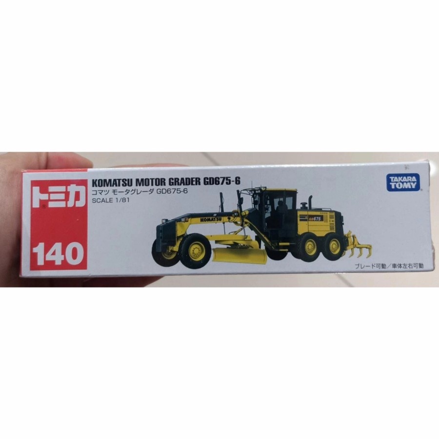 sale mainan: Takara Tomy Komatsu Motor Grader GD675-6 No.140 Original