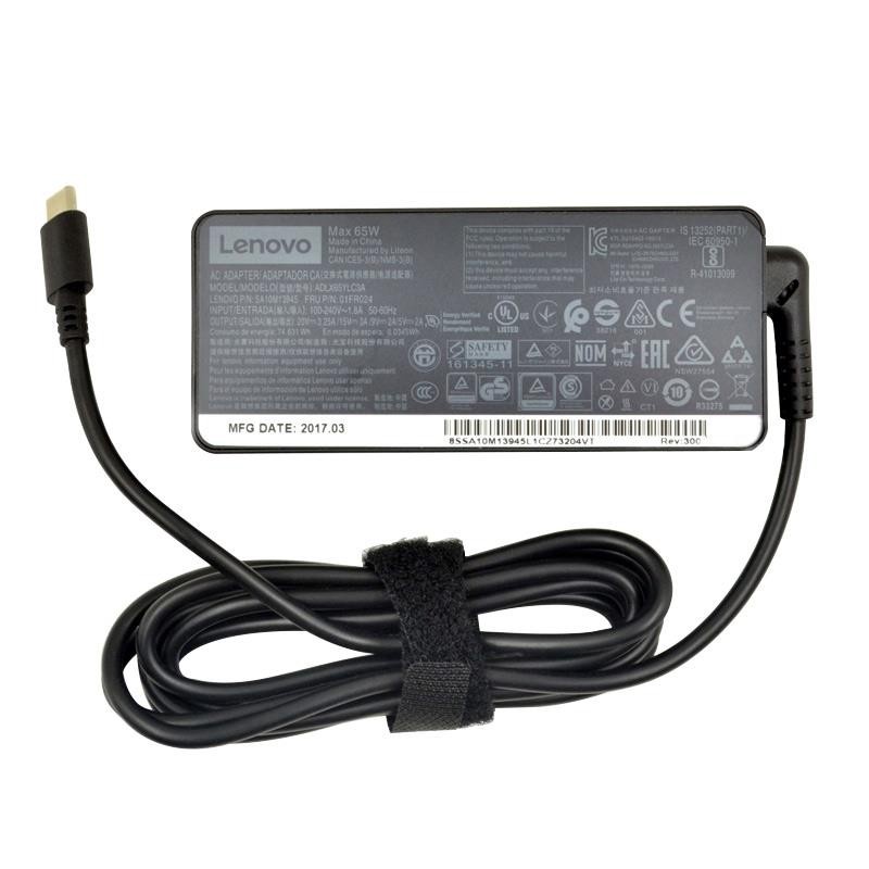 Adaptor Charger Original Laptop Lenovo 20V-3.25A 65W Long USB Type-C