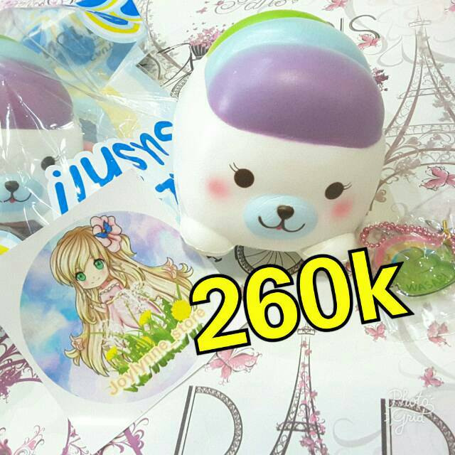 

Squishy LAZY SUSHI SUPA RAINBOW suzy seal ORIGINAL packaging TAG hadiah ulang tahun kado ultah